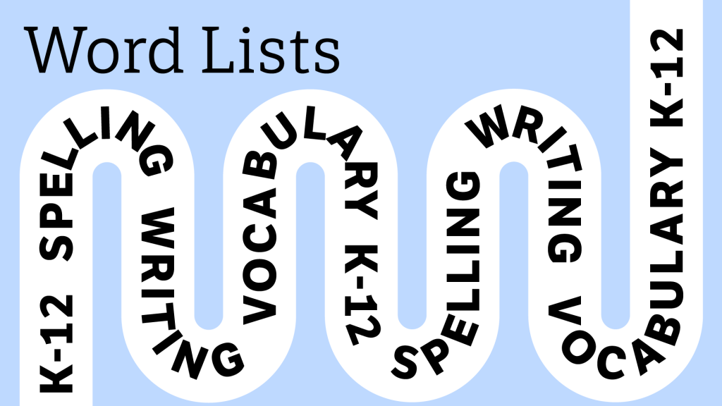 word list categories