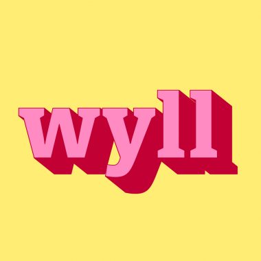 pink text wyll yellow background