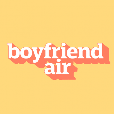 orange white text "boyfriend air"