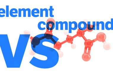 blue text element vs compound