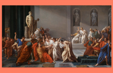 Caesar assassination painting
