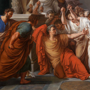 Caesar assassination painting