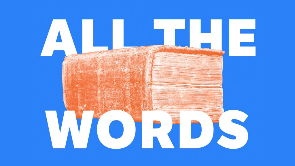 all the words we know, orange book
