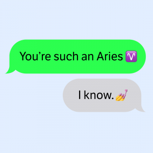 aries emoji in text message format