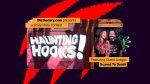 Graphic of Haunting Hooks and picture of Dan and Lynze Cummins