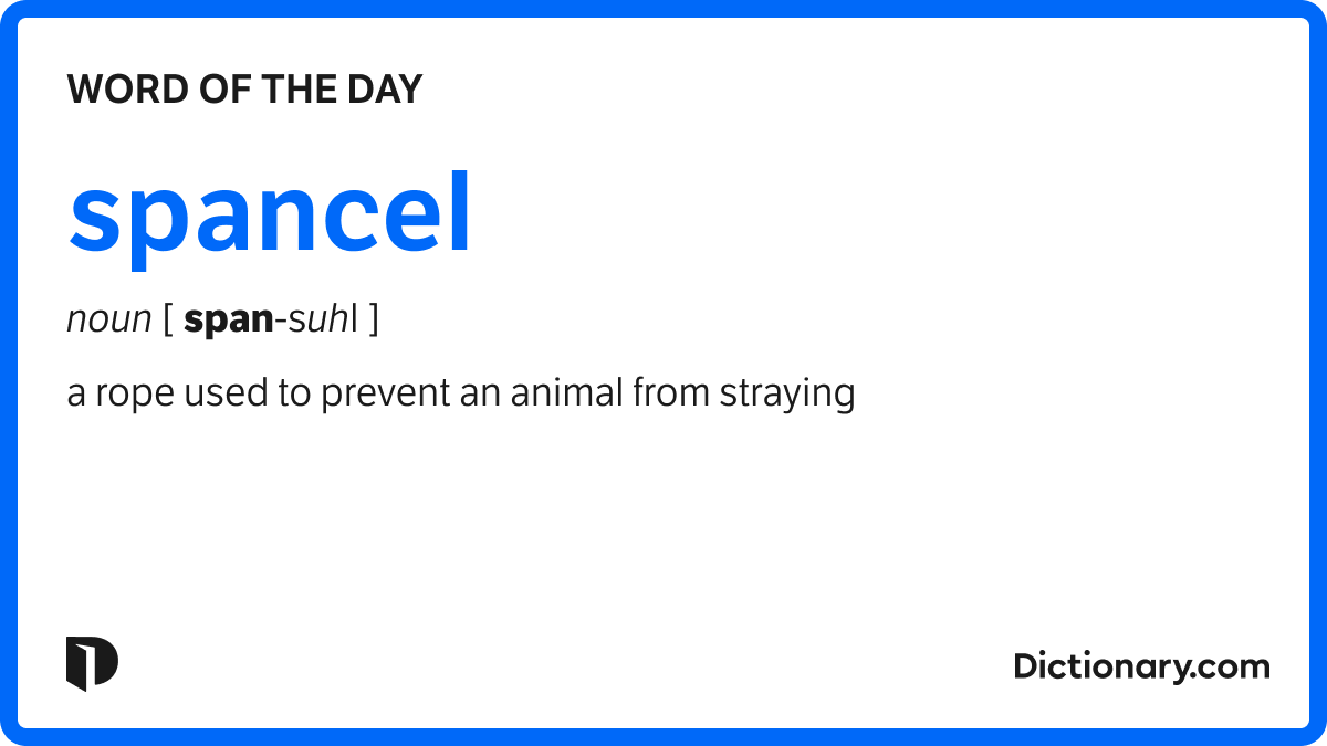 Word of the Day spancel
